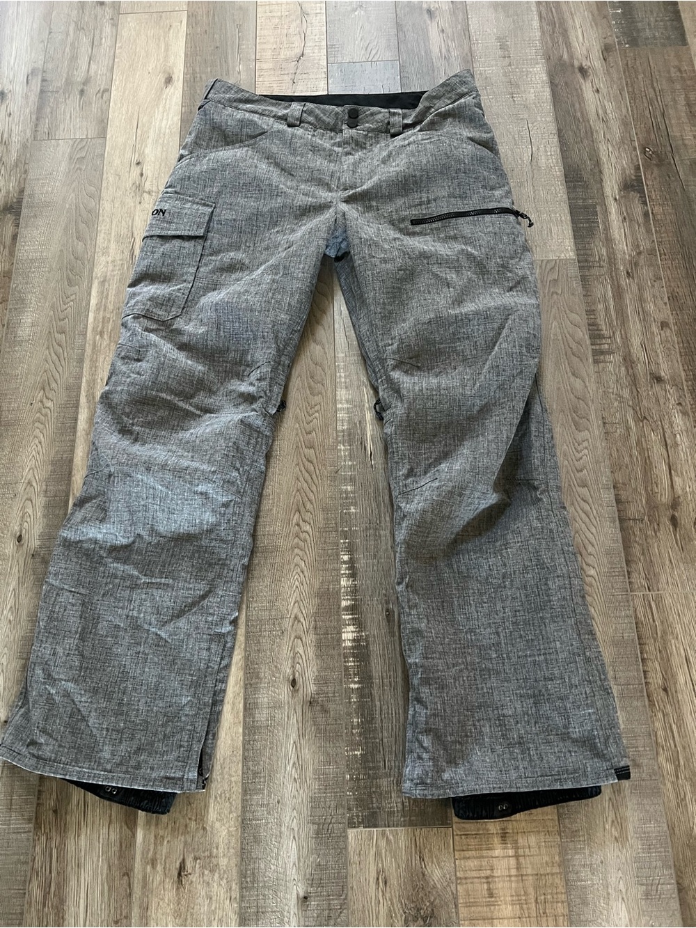 Burton Gray Men's Covert insulated Snow Pants Sz L like new - Picture 3 of 16